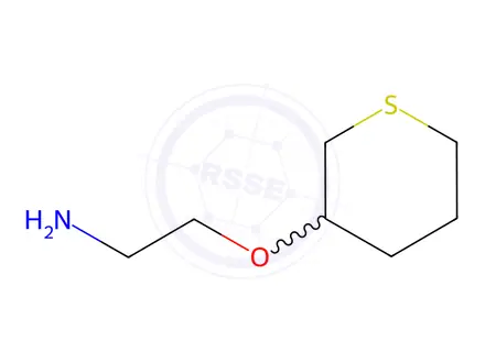 Chemical structure of 2-((Tetrahydro-2h-thiopyran-3-yl)oxy)ethan-1-amine