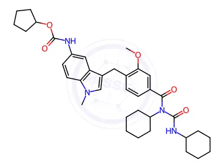 Chemical structure of Zafirlukast Impurity 18