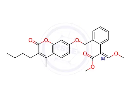 Chemical structure of Coumoxystrobin