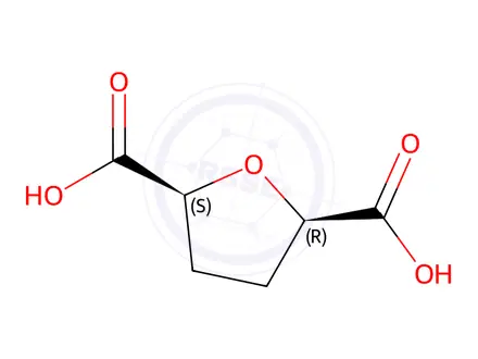 Chemical structure of Tetrahydrofuran-2,5-dicarboxylic Acid