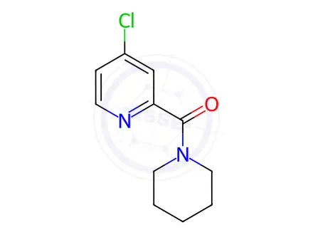 Chemical structure of 4-chloro-2-(piperidine-1-carbonyl)pyridine