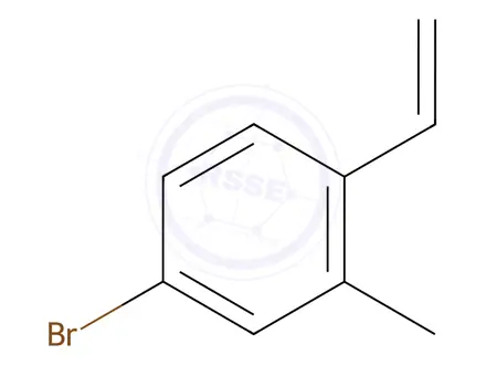 Chemical structure of Benzene, 4-bromo-1-ethenyl-2-methyl-
