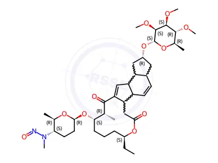 Chemical structure of N-nitroso-desmethyl-Spinosad factor a