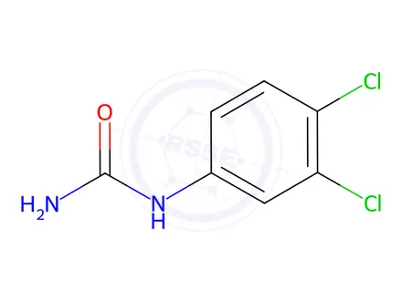 Chemical structure of 1-(3,4-Dichlorophenyl)urea