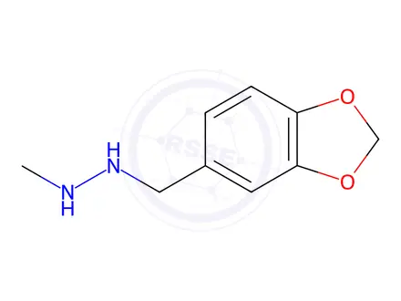 Chemical structure of Hydrazine, 1-(1,3-benzodioxol-5-ylmethyl)-2-methyl-