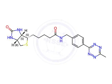 Chemical structure of Biotin-MeTz