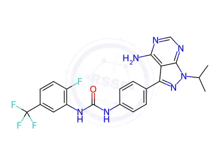 Chemical structure of AD80