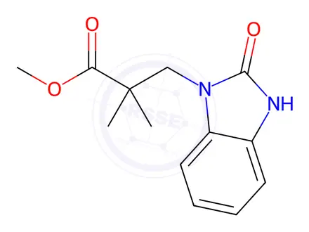 Chemical structure of Methyl 2,2-dimethyl-3-(2-oxo-2,3-dihydro-1H-benzimidazol-1-yl)propanoate