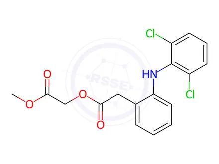 Chemical structure of Aceclofenac Impurity D