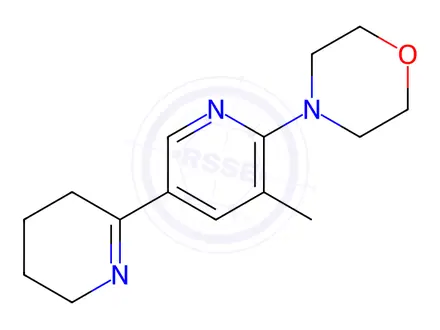 Chemical structure of 4-(5'-Methyl-3,4,5,6-tetrahydro-[2,3'-bipyridin]-6'-yl)morpholine