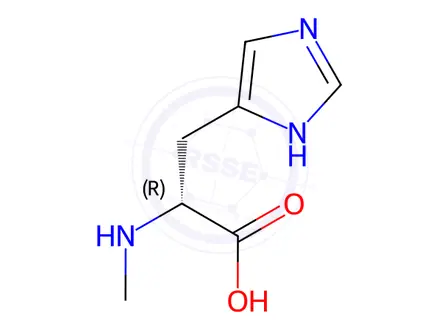 Chemical structure of N-Me-D-His-OH Hydrochloride