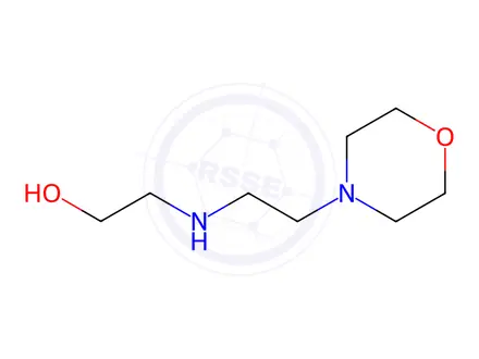 Chemical structure of 2-((2-Morpholinoethyl)Amino)Ethan-1-Ol