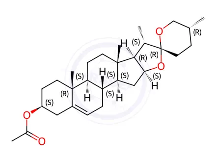 Chemical structure of 16-Dehydro Pregnenolone Acetate Impurity 4