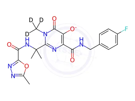 Chemical structure of Raltegravir-d3 Potassium Salt