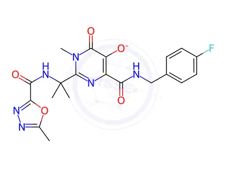Chemical structure of Raltegravir Sodium salt