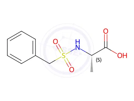 Chemical structure of (S)-2-(Phenylmethylsulfonamido)Propanoic Acid