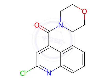 Chemical structure of 2-chloro-4-(morpholine-4-carbonyl)quinoline