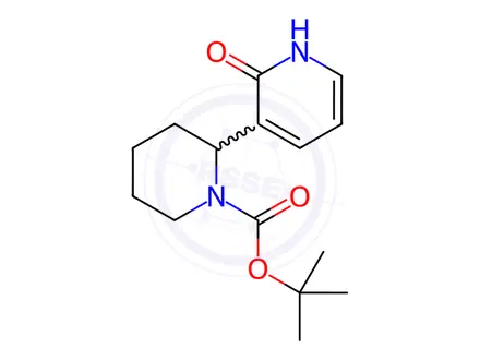 Chemical structure of tert-Butyl 2-(2-oxo-1,2-dihydropyridin-3-yl)piperidine-1-carboxylate