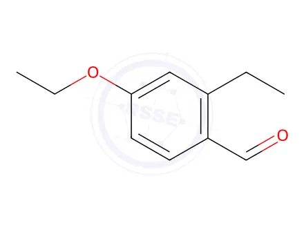 Chemical structure of Benzaldehyde, 4-ethoxy-2-ethyl-