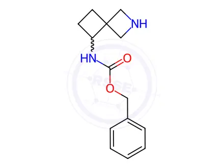 Chemical structure of 5-(Cbz-amino)-2-azaspiro[3.3]heptane