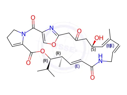 Chemical structure of Virginiamycin M1