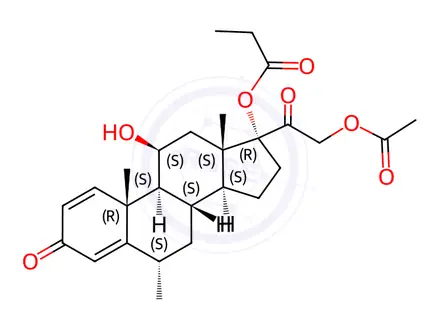Chemical structure of Methylprednisolone aceponate