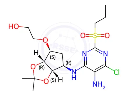 Chemical structure of Ticagrelor Impurity 41