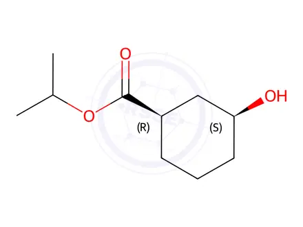 Chemical structure of Isopropyl (1R,3S)-3-hydroxycyclohexane-1-carboxylate
