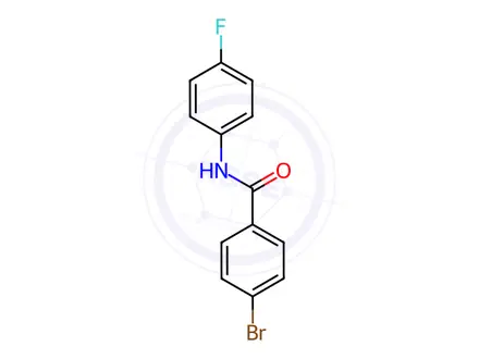 Chemical structure of 4-Bromo-N-(4-fluorophenyl)benzamide