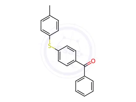 Chemical structure of 4-(4-Methylphenylthio)benzophenone