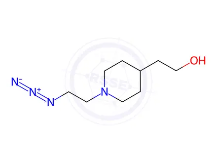 Chemical structure of 2-(1-(2-Azidoethyl)piperidin-4-yl)ethan-1-ol