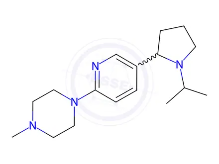 Chemical structure of 1-(5-(1-Isopropylpyrrolidin-2-yl)pyridin-2-yl)-4-methylpiperazine
