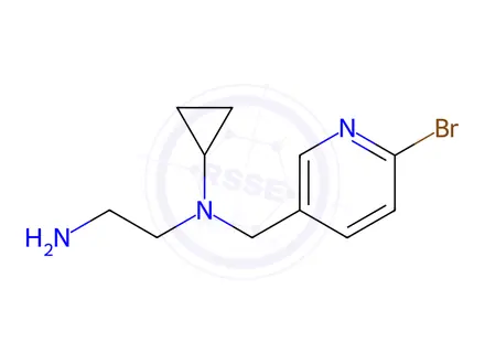 Chemical structure of 2-Amino-N-(2-bromo-pyridin-4-ylmethyl)-N-cyclopropyl-acetamide