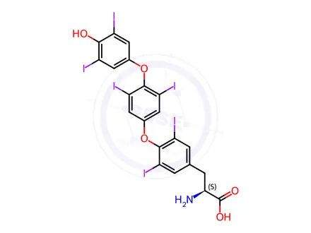 Chemical structure of Levothyroxine EP Impurity F