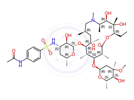 Chemical structure of Azithromycin EP Impurity Q