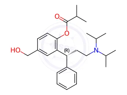 Chemical structure of Fesoterodine ((S)-2-Hydroxy-2-phenylacetic Acid)