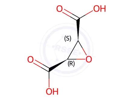 Chemical structure of cis-Epoxysuccinic Acid