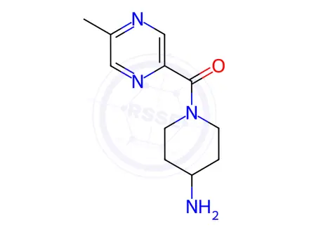 Chemical structure of (4-Aminopiperidin-1-yl)(5-methylpyrazin-2-yl)methanone
