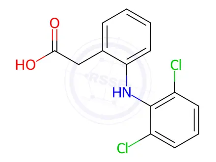 Chemical structure of Aceclofenac EP Impurity A