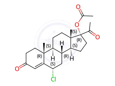 Chemical structure of Chlormadinone acetate Impurity 1(Chlormadinone acetate EP Impurity A)