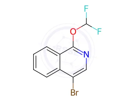 Chemical structure of 4-Bromo-1-(difluoromethoxy)isoquinoline