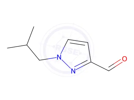 Chemical structure of 1-Isobutyl-1H-pyrazole-3-carbaldehyde