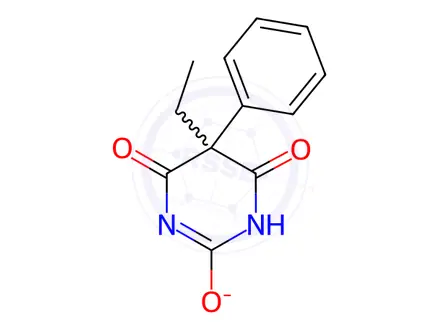 Chemical structure of Phenobarbital Sodium