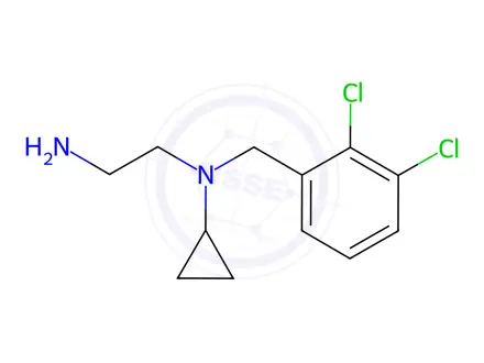 Chemical structure of N1-Cyclopropyl-N1-(2,3-dichlorobenzyl)ethane-1,2-diamine