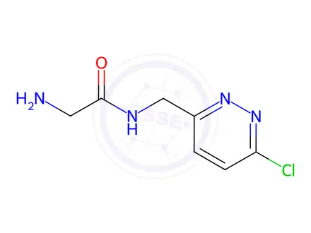Chemical structure of 2-Amino-N-((6-chloropyridazin-3-yl)methyl)acetamide