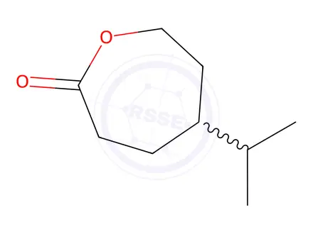 Chemical structure of 2-Oxepanone,5-(1-methylethyl)-(9CI)