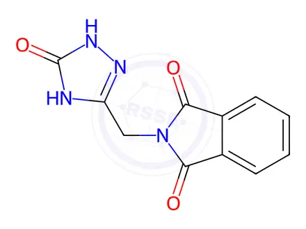 Chemical structure of 2-((5-Oxo-4,5-dihydro-1H-1,2,4-triazol-3-yl)methyl)isoindoline-1,3-dione