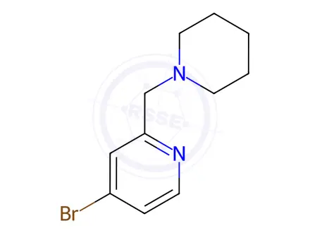 Chemical structure of 4-Bromo-2-(piperidin-1-ylmethyl)pyridine