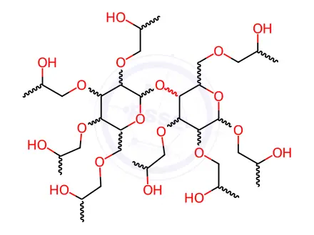 Chemical structure of 2-Hydroxyethyl Cellulose