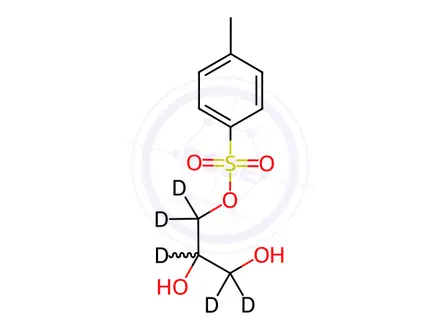 Chemical structure of (R,S)-1-Tosyl Glycerol-d5